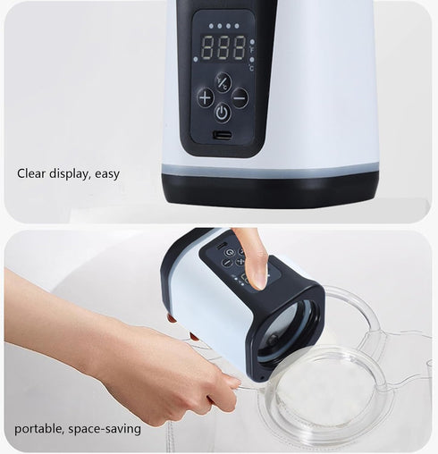 MENGLANSI Fast Heating Portable USB Bottle Warmer Automatic Design for Parents with Night Lamp