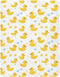 J JOYSAY Rubber Duck Bubble White Fitted Crib Sheet for Boys Girls Baby Sheets