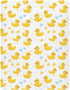 J JOYSAY Rubber Duck Bubble White Fitted Crib Sheet for Boys Girls Baby Sheets