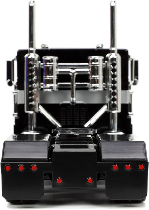 Jada Toys Transformers G1 1:24 Nemesis Prime Die-cast Car, Toys for Kids and Adults, Black