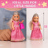 TOMLEON Playset 6 Set 3+ Princess Dolls Mini Princess Dolls with Colorful Gowns, Crowns & Jewelry Fantasy Role Play