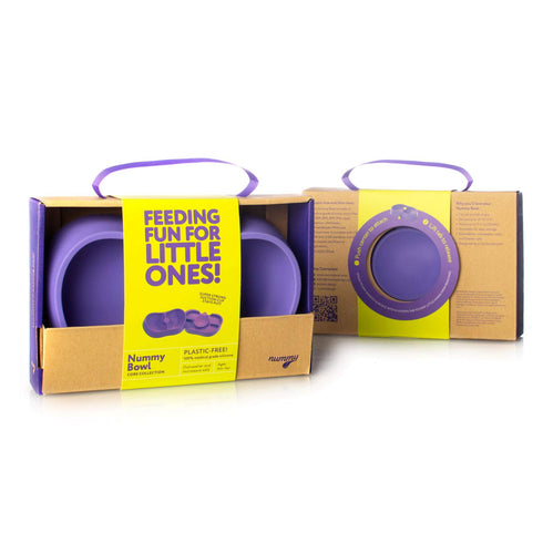 Nummy BOWL - Pure Silicone Bowl with Hidden Suction Cup for Babies and Toddlers | BPA and Phthalate Free | Microwave