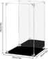 (10x10x15.7 inch; 25x25x40 cm) Acrylic Display Case for Collectibles Assemble Clear Acrylic Display Box with Mirrored