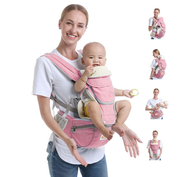 Tiger&Kitty Baby Sling Carrier,6-in-1 Ergonomic Backpack Front Newborn to Toddler Wrap,Lightweight Adjustable Baby