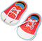 2 pcs Wooden Lacing Shoe Toy, Learn to Tie Laces, Educational Threading Motor Skills Toy