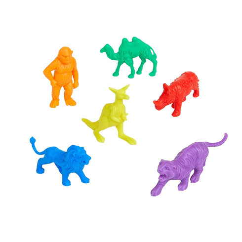 Set 120 Counters 1.5 inches -2 inches, Excellerations Math Manipulatives of Jungle Animal STEM Educational Toy