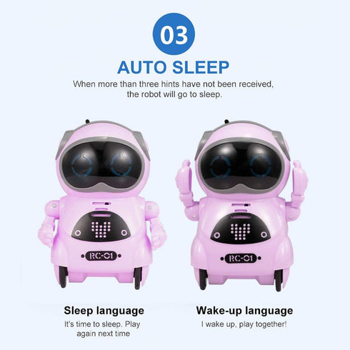 GoolRC 939A Pocket Robot, Talking Interactive Mini Robot with Voice Recognition, Singing & Dancing