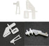 10 PCS 0.047x10.24" Steel Pushrods and 10 PCS Nylon 0.79x0.43" Lock on Control Horns for RC Airplane