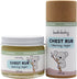 Chest Rub Balm, Soothing Natural with Eucalyptus and Lavender, Petroleum Free, Vegan, 2 oz Glass Jar