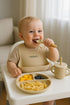 Generic Set, Baby Feeding Silicone Suction Bowl, Spoon, Cup and Bib, BPA-Free Baby Essentials (Beige)