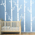 5 (100", Giant Tree Wall Decals Birch Tree Wall Stickers Woodland Wall Stickers for Baby Kids Nursery Bedroom Living