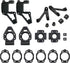 Nylon Front and Rear Hub Carrier Kit for 1/5 HPI ROVAN Baja KM 5T 5B 5SC ROFUN RC Car Parts