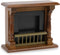 Dollhou Fireplace 1/12 Scale Miniature Wooden Furniture European Style Fireplace with Surround