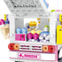 Girls Building Blocks Toys, 593 Pieces Ice Cream Truck Set, Pink Building Bricks Toys for Kids Age 6-12