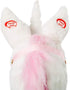 HollyHOME Plush Unicorn Stick Horse with Wood Wheels - Real Pony Neighing & Galloping Sounds Plush Toy - White 37