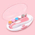 Trimmer 2-Speed 6pcs Electric Baby Nail Kit, Baby Nail Clipper, Baby Nail File with LED Light, Adjustable for Newborn