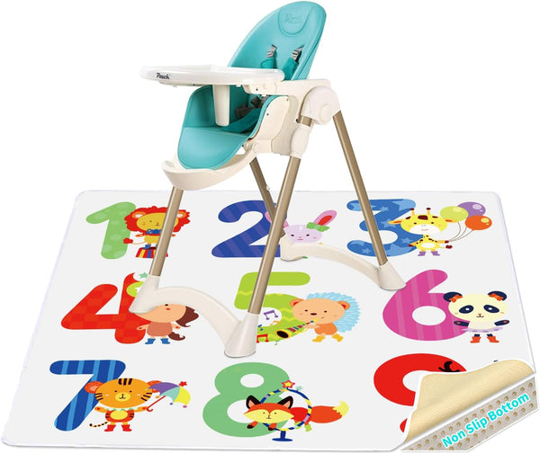 zonBroth High Chair Splash pad, 51" 51 Non-Slip Waterproof Multi-Purpose Splash pad, Washable