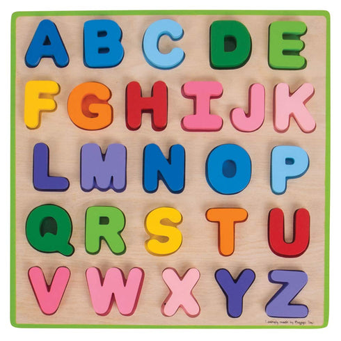 Bigjigs Toys Chunky Alphabet Puzzle, Educational Jigsaw