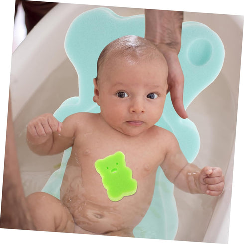 Quick-Dry Soft Bath Mat with Sponge Support for Tub and Sink - Comfortable Non-Slip Cushion in Random Colors