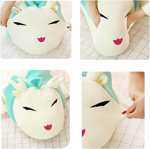 Hofun4U Dragon Plush Pillow, 50 Inch Stuffed Animals, Christmas Birthday Gift for Kids and Adults