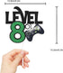 Level 8 Game Cake Topper - Video Game Boy's 8th Birthday Level Up Party Supplies, Gaming Party Decoration