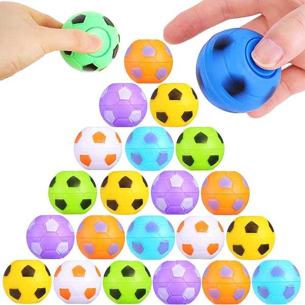 ZJDL 32 PCS Mini Fidget Spinners Soccer Ball Toys for Kids, Soccer Party