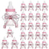 Bodosac 24-Piece Baby Feeding Bottle Set with Pink Candy Box for Shower Decoration