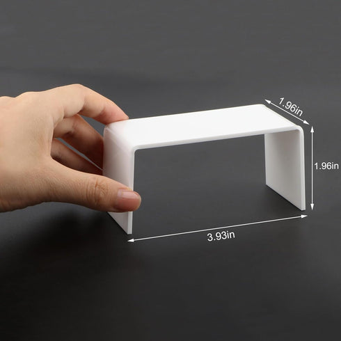 1:12 Dollhouse Furniture End Table Scale Miniature Acrylic Tea Coffee Table Modern Waterfall Minimalist Style
