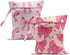 ZHAMEN 2Pcs Bow Tie Wet Bag for Vacation Essentials, Waterproof Reusable Wet Dry