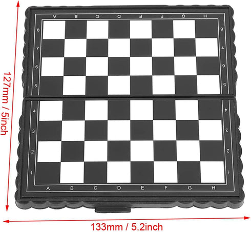 Portable Magnetic Travel Chess Set with Folding Board, Game for Family Activities, Educational Toys for Kids and Adults