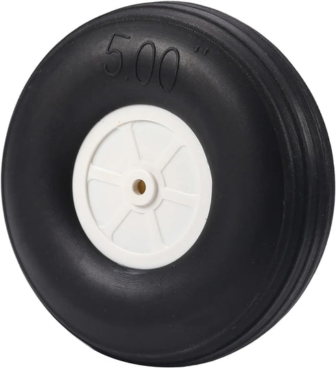 Heyiarbeit 5" RC Model Airplane Foam Wheel, Super Light Tire and Wheel Set for RC Airplane, PU Sponge Tire