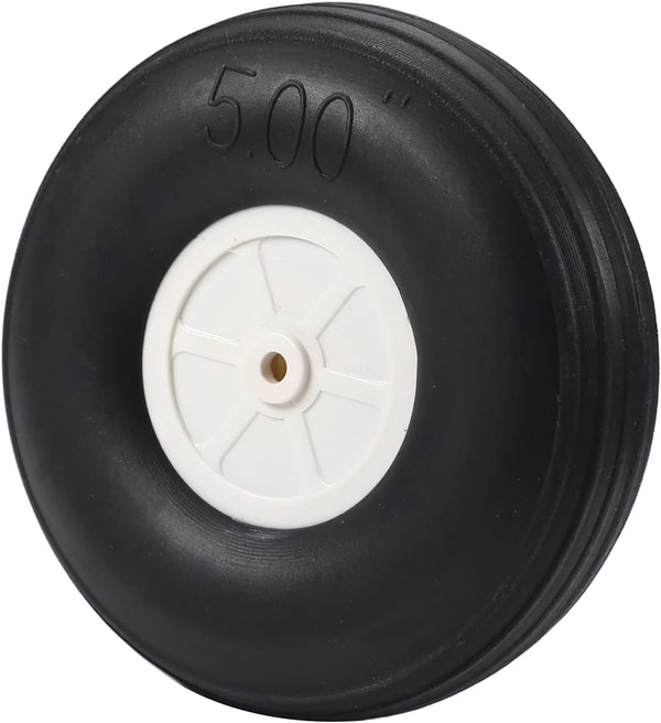 Heyiarbeit 5" RC Model Airplane Foam Wheel, Super Light Tire and Wheel Set for RC Airplane, PU Sponge Tire