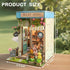 Book Nook Kit - DIY Miniature Dollhouse Booknook Kit with Light, Bookend Bookshelf Decor for Adults, Gifts for Family