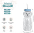 730 8-oz 3-Pack Set, The Project Honey Bear Straw Cup for Babies, Honey Bear Cup with Lid, Therapy Learning Honeybear