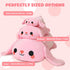 1.6 lbs TOYSYM Weighted Stuffed Animals, Bunny Stuffed Animal with Weighted Beads, Cute Plush Toy Pillow Gifts