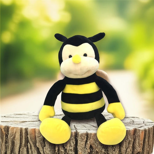 Garden Buzz Cuties Nana The Bee - Plush Bumblebee Stuffed Animal with Smile Face and Yellow Wings