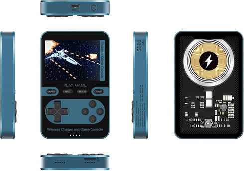 Kastar 2 in 1 Handheld Video Game Console Built-in 500 Classic Mini Games with 5000mAh Battery Pack