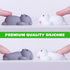 Nutty Toys Squishy Cat Set, 2" Soft Silicone Kawaii Kitties, Top Stress Relief Toy, Unique Gifts for Teens