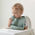 Silicone Baby Utensils - Self Feeding Spoons and Tiny Training Cup, Set of 4 for 6 Months+ Infants
