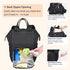 Backpack, Pack BabbleRoo Diaper Bag Multifunction Nappy Changing Bag with Changing Pad, Stroller Straps & Pacifier