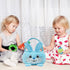Baby's First Easter Basket Playset, 6ct Stuffed Plush Easter Basket with Bunny, Chick, Carrot, Egg, Frog Toys