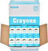 Rarlan Crayons Bulk, 6 Colors, 200 Boxes, 1200 Count Crayons