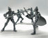 Fine 3D Printed Medieval Knight T13 Figure, Full Body Movable Toy, Metallic Silver Craft for Kids/Friends (Gray)
