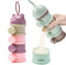 Manwetye 2 PCS Milk Powder Pots,Candy Storage Tank,Formula Dispenser Portable Milk Powder Formula