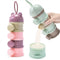 Manwetye 2 PCS 4-Layer Baby Milk Powder Dispenser, Stackable Formula Container for Travel,