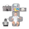 Generic Portable Changing pad with Wipes Pocket, Foldable Travel Changing Mat for Baby