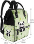 FHEDVBN Backpack Mummy Backpacks Daypack cute panda star Diaper Bag for Women Multifunction Waterproof for Mom Dad