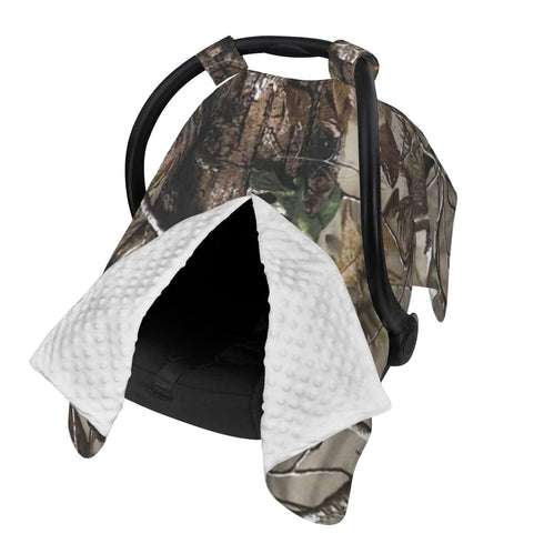 Zhbvncp Hunting Camouflage Tree Baby Car Seat Cover & Breastfeeding Nursing Cover -