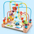 Alasum Toddler Car Toys, Bead Maze Toy, Funny Round Wooden Roller Coaster for Kids