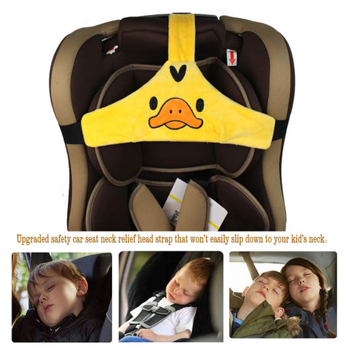 HJH Baby Carseat Head Support Car Seat Head Band Strap Headrest Stroller Car Seat Sleeping Head Support for Toddler